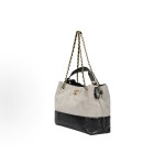 CHANEL⾹奈⼉ 25A  单肩⼿提包 ⼩号 灰黑色